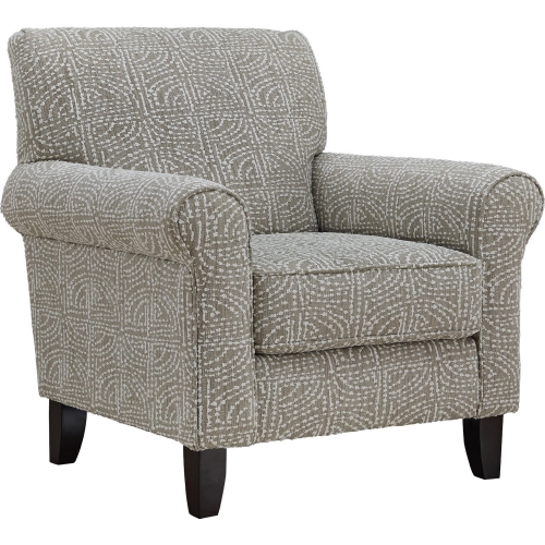 Accent Chair in Allegory Linen Grey Fabric